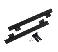 MAGICLULU Glissière de Clavier 35 Mm Largeur 14 Pouces Noir, Rail de Bureau Coulissant Robuste Roulement à Billes, Support Réglable pour Tiroir Bureau et Accessoires Informatique