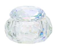 MAGICLULU Gobelet Cristal Irisé pour Nail Art 1 Pièce, Récipient Transparent Polyvalent pour Poudre et Liquide Ongles, Accessoire Mixeur pour Brosse Nettoyage, Utilisation Salon et Manucure