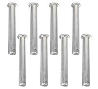 MAGICLULU Goupilles de Verrouillage pour Échafaudage M8x75 en Métal Argenté, 8 Pièces, Connecteur de Couplage Robuste pour Accessoires de Construction, Compatible Systèmes D’échafaudage,