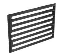 MAGICLULU Grille de Foyer Rectangulaire en Métal Résistant à Haute Température 23,5 X 17,5 Cm, Grille à Bois de Chauffage en Fonte Épaisse 0,9 Cm pour Barbecue Extérieur et Poêle à Bois
