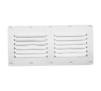 MAGICLULU Grille de Ventilation évents enregistrer soffite en Ligne air registres Grille d Aeration Grille Aeration couvercles de Ventilation décoratifs évent au Sol Acier Inoxydable Silver