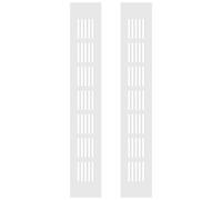MAGICLULU Grille de Ventilation Rectangulaire en Alliage d'Aluminium, Lot de 2, pour Armoires et Vestiaires, une Circulation d'Air Protection la Corrosion