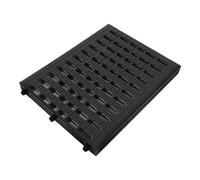 MAGICLULU Grille D'égout en Plastique Noir 200x250x25 Mm, Protège-drain pour Gouttière, Couvercle Drain Extérieur, Grille D'évacuation Carrée pour Cours, Trottoirs et Jardin