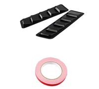 MAGICLULU Grilles D'aération De Capot Voiture Abs Noir Universelles Évents De Hotte Automobile Accessoires Modification Voiture