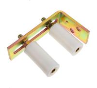 MAGICLULU Guide de Galet de Portail Coulissant en Nylon Industriel, Roue de Guidage Réglable avec Support en L, Kit Quincaillerie pour Portes Coulissantes, Compatible Portes de Garage,