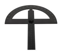 MAGICLULU Guide de Scie Circulaire en Métal Noir 180° Goniomètre Précis pour Travail du Bois Système de Repérage D’angle Adaptable Outil de Mesure Professionnel pour Menuiserie