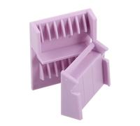 MAGICLULU Guides de Coupe Violets pour Tondeuse à Cheveux, Peignes de Fixation Dents Arrondies, Accessoires de Sabot de Rechange, Compatibles Tondeuses Électriques et Huileuses, pour Usage