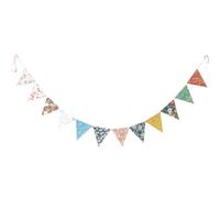 MAGICLULU Guirlande de Fanions Papier Décorative à Motif Floral Bannière de Fête Légère pour Anniversaire et Mariage Décoration Intérieure et Extérieure Réutilisable