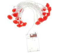 MAGICLULU Guirlande Lumineuse Décorative Dextérieur À Led Rouge Pour Le Nouvel An À Suspendre À Piles Pour Une Fête À La Maison