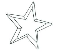 MAGICLULU Guirlande Pentagramme Calibre du Fil Kit Macramé Anneau De Couronne De Fil Armature De Fil De Couronne Étoile D'étain Fil d'argent Forme De Couronne en Forme D'étoile Green Le Fer