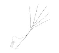 MAGICLULU Guirlandes Lumineuses LED Décoratives pour Vase, 20 Lampes Chaud Blanc, Branche Argentée, sans Pile, Décoration Intérieure Et Accessoires Photo, Lot De 2 Pièces