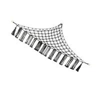 MAGICLULU Hamac en Peluche Noir en Coton pour Peluches, Filet Suspendu de Rangement Mural D'angle, Organisateur de Jouets pour Garçon et Filles Chambre D'garçon et Filles