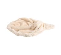 MAGICLULU Hamac pour Chat en Peluche Marron, Lit Suspendu Rond de Cuillère, Accessoire de Remplacement pour Arbre à Chat, Espace de Repos Polyvalent et Confortable