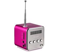 MAGICLULU Haut-Parleur Stéréo Portable sans Fil en Alliage D'aluminium Batterie Rechargeable, Mini Radio Rétro pour Balade et Usage Domestique