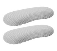 MAGICLULU Housses d'Accoudoirs de Chaise de Bureau Élastiques en Polyester 24X9Cm pour Protection Anti-Glisse et Remplacement Adaptées aux Chaises de Jeu et Fauteuils de Bureau