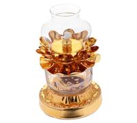 MAGICLULU Huile pour Lampe à kérosène Petit rétro Lampe à pétrole Vintage Liquide Lampes de Table Desk Lamp Lampe à Huile Coupe-Vent Lampe à Beurre de Bureau Un Golden