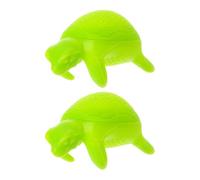 MAGICLULU Infuseur à Thé Tortue En Silicone Alimentaire Vert, Petit Et Flexible, Filtre à Thé En Feuilles, Portable Pour Maison, Bureau Et Voyage, Lot De 2 Pièces