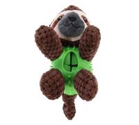 MAGICLULU Interactif pour Chien en Caoutchouc, Broyage des Dents | Mangeoire Lente et Distributeur de Friandises, Forme D'animal, Polyester, Fait du Bruit Quand Mâché