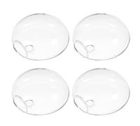 MAGICLULU Jardinières Suspendues en Verre 4 Pièces Terrarium pour Plantes en Verre Vases en Verre Muraux Conteneurs pour Plantes Globe Oblat en Verre Plantes Station pour La Propagation des