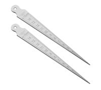 MAGICLULU Jauge D'épaisseur en Acier Inoxydable 2pcs, Outil Portable et Polyvalent pour Mesure Précise de Largeur et Écart, pour Usinage et Décoration Intérieure