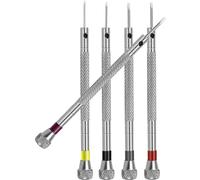 MAGICLULU Jeu de 5 Tournevis Manuels Multifonctions en Métal pour Réparation Montres et Petits Appareils Électroniques, Kit Réparation Horloger Précis et Portable, Outils Miniatures