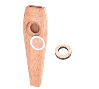 MAGICLULU Kazoo en Bois Massif Léger pour Guitare et Ukulélé Instrument à Bouche Orff Portable Accessoire Musical Créatif pour Débutants et Accompagnement Sonore Instrument Kazoo Bois