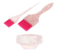 MAGICLULU Kit Coloration Cheveux Professionnel 1 Bol Mélangeur Rose Nacré Pinceau à Mèches Ultra-doux pour Salon et Usage Maison, Accessoire Coiffure Solide, Application Précise et Uniforme
