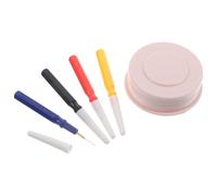 MAGICLULU Kit D’Outils de Réparation de Montres 4 Mini Stylos et Godet à Huile en Plastique Solide, Ensemble Professionnel pour Huilage Précis et Entretien Horloger
