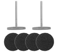 MAGICLULU Kit de 2 Disques de Ponçage et Embouts pour Perceuse à Ongles 4 Papiers de Verre Remplaçables, Adapté Polissage et Nettoyage des Ongles en Manucure