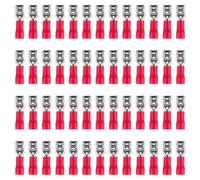 MAGICLULU Kit de 200 Cosses à Fourche Pré-isolées en Laiton Gaine Pvc, Connecteurs à Sertir Robustes pour Fils Électriques, Usage Domestique et Dispositifs de Distribution