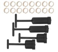 MAGICLULU Kit de Anneaux Adaptateurs Plastique pour Douille Lampe avec Outil de Retrait Support Abat-jour Stable et Antidérapant pour Fixation Sécurisée