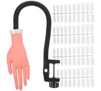 MAGICLULU Kit de Manucure Pratique avec 100 Faux Ongles en Plastique Réutilisables pour Entraînement Nail Art et Design D'ongles, Accessoires Indispensables pour Débutants et Professionnels