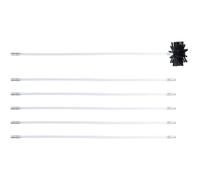 MAGICLULU Kit de Nettoyage Professionnel pour Conduits et Ventilation de Sèche-Linge en Nylon, Brosse Ronde et Ovale pour Nettoyage Maison