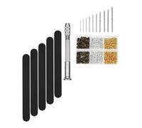 MAGICLULU Kit de Perceuse Manuelle pour Résine 9 Pièces, Mini Forets en Acier, Outils de Perçage Précis pour Bijouterie, Ensemble Trois Couleurs, Accessoires DIY pour Perçage de Gouttes