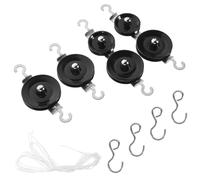 MAGICLULU Kit de Physique Pulley avec Poulies Fixes et Mobiles Corde et Crochets Outil Expérimentation Pédagogique pour Collégiens Matériel de Mécanique Portable avec Boîte de Rangement