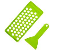 MAGICLULU Kit de Remplissage DIY pour Soin des Lèvres et Spatule avec Plateau en Plastique Vert 50 Trous pour Fabrication de Gloss et Soins des Lèvres