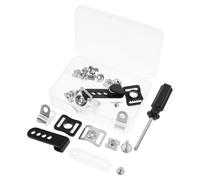 MAGICLULU Kit de Réparation Casque Hockey et Football Américain 31 Pièces Visserie et Boucles de Rechange Adaptateur Mentonnière Accessoires pour Entretien et Remplacement Casques Sport