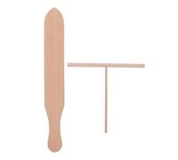 MAGICLULU Kit Dustensiles Pour Crêpes 2 Pièces Spatule À Tartiner En Bois En Forme De T Pour La Cuisson Des Crêpes Au Petit-déjeuner