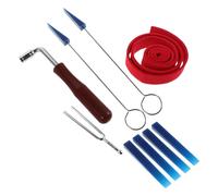MAGICLULU Kit Professionnel D’accordage de Piano Acoustique 9 Pièces avec Marteau D’accordage, Tige et Accessoires pour Cordes, Outils de Réparation et Réglage pour Piano Droit à Domicile