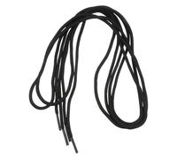 MAGICLULU Lacets de Chaussures Décoratifs et Faciles à Nouer en Polyester Noirs, Ronds et Plats Longueur 1,5m pour Chaussures Décontractées et Sportives