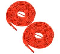 MAGICLULU Lacets de Patin de Hockey Cirés Orange, Résistants, Réglables | Polyester et Coton, Style Plat, pour Patins à Glace et Hockey, Usage Sports de Glace, Accessoire de Remplacement