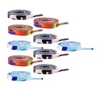 MAGICLULU Lacets Élastiques pour Chaussures à Dégradé Coloré Plats 20 Pièces Faciles à Installer Résistants pour Garçon et Filles et Adultes Chaussures de Sport et Bottes Couleur Aléatoire