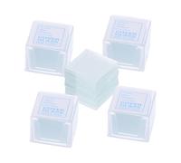 MAGICLULU Lames De Microscope Carrées 2X2Cm Transparentes Lot de 500 Pièces avec Couvercles pour Laboratoires Éducation Sciences Observation Microscopes