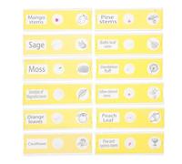 MAGICLULU Lames de Microscope Préparées pour Garçon et Filles, 12 Pièces en Plastique Abs, Spécimens Botaniques Jaunes, Accessoires Éducatifs pour Sciences Biologiques Scolaires