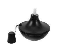 MAGICLULU Lampe à D'extérieur Vacillant Para Camp Fixation Feu Bougies Chauffe-Plat Scintillantes Flammes Pouvoir Lumières Solaire Pannes Bol Table De Table Lanterne Tiki Black Le Fer