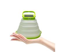 MAGICLULU Lampe de Camping Solaire LED Pliable Rechargeable Usb, Éclairage Extérieur Portable 2 Modes, Lanterne Verte Compacte Randonnée, Tente, Urgence et Plein Air