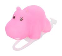 MAGICLULU Lampe pour Vélo Garçon et Filles à Motif Petit Hippopotame Accessoire de Guidon Silencieux avec Lumière Colorée Fixation Élastique en Silicone Adaptable 7-13 CM Lampe Vélo sans