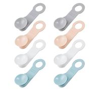 MAGICLULU Lève-Abattants de Toilettes 4 Paires en Matériau Solide Poignées Colorées Blanc, Gris, Rose, Bleu pour Usage Domestique Hygiénique et Pratique