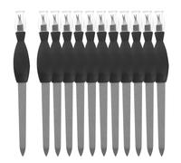 MAGICLULU Lime à Ongles Double Face Outils Manucure et Pousse-cuticules Lot de 12 en Acier Inoxydable et Coupe Cuticules pour Soin Professionnel