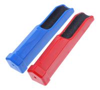 MAGICLULU Lime à Queue de Billard en Plastique 2 Pièces Kit de Pointes de Queue de Billard Rouge et Bleu Outil de Réparation et Brunissoir pour Façonnage et Entretien Solide et Compatible